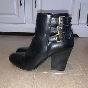 Black ankle boots
